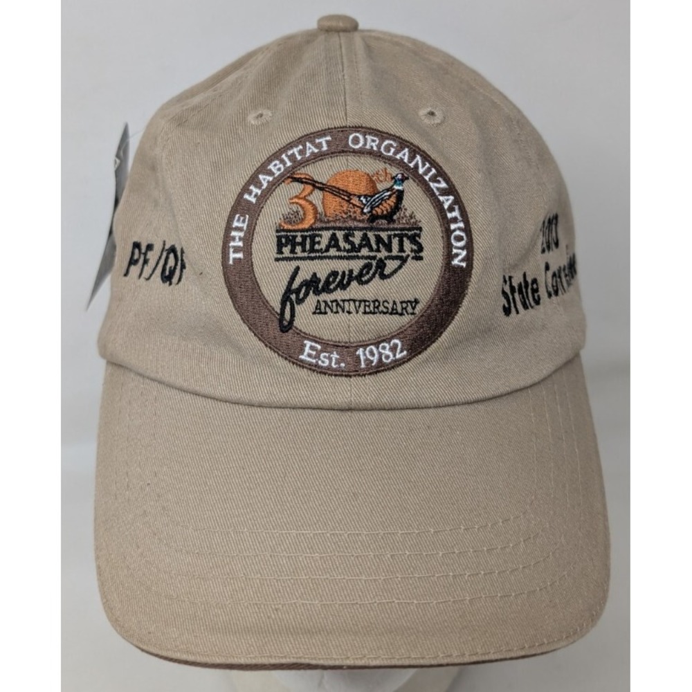 Pheasants Forever Anniversary Illinois Hunting Baseball Cap Hat 2013 NEW VTG